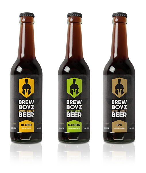 Ontwerp logo, huisstijl, en etiketten voor BrewBoyz - Dutch Craft Beer