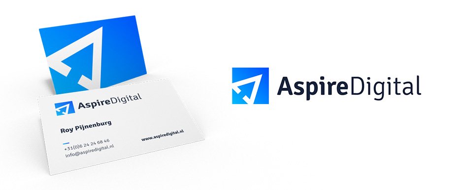 Ontwerp logo en huisstijl Aspire Digital Pijnenburg