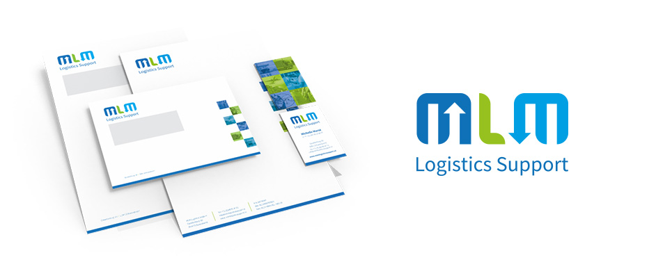 Ontwerp logo en huisstijl MLM Logistic Support