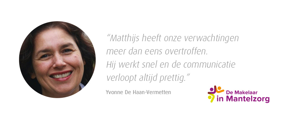Aanbeveling Yvonne De Haan - Gernetten - De Makelaar in Mantelzorg