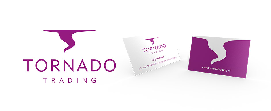 Ontwerp logo en visitekaartje voor Tornado Trading